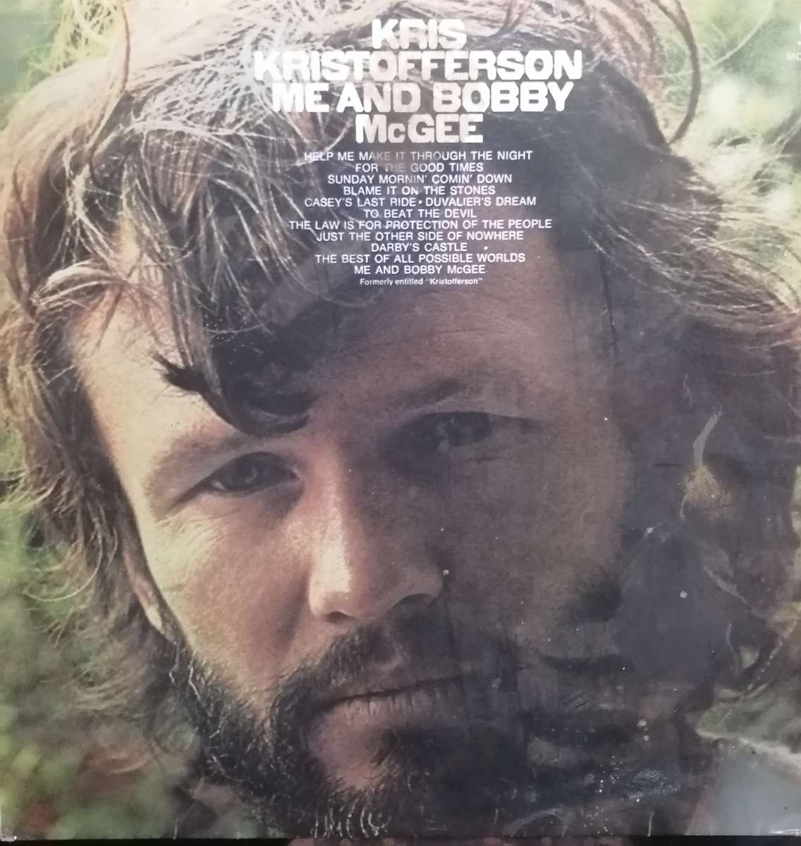 Kris Kristofferson, me and Bobby Mcgee, vinyl.