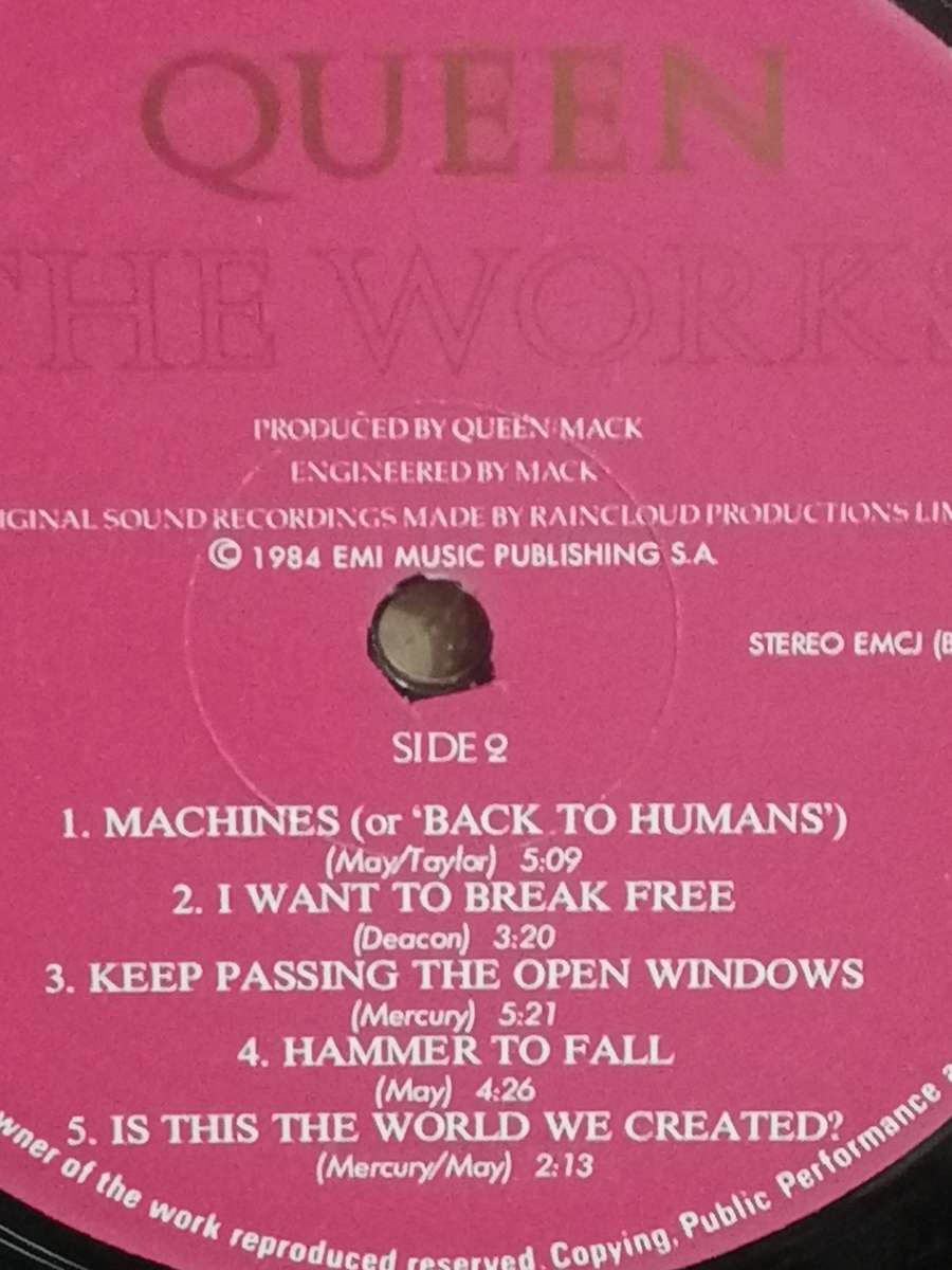 Queen, The works, vinyl.