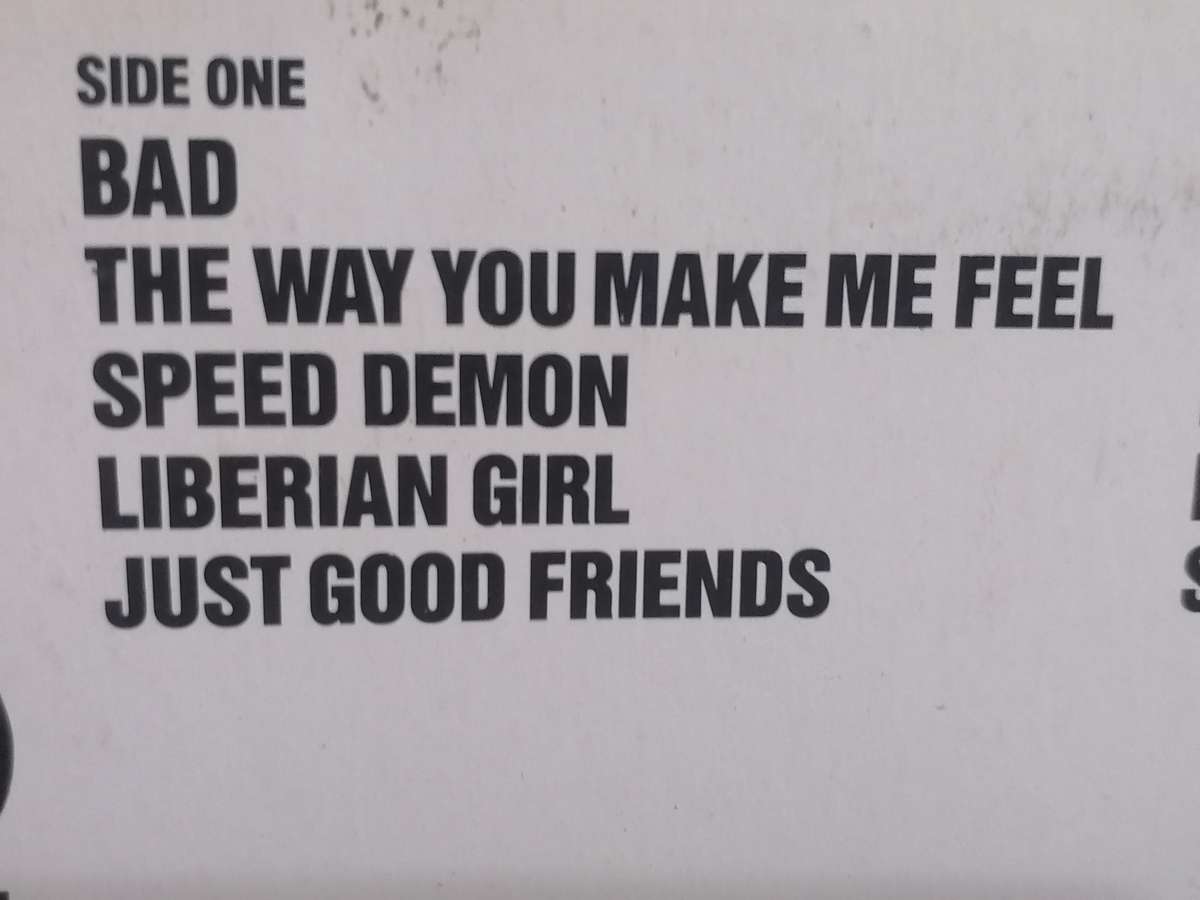 Michael Jackson, Bad, vinyl.