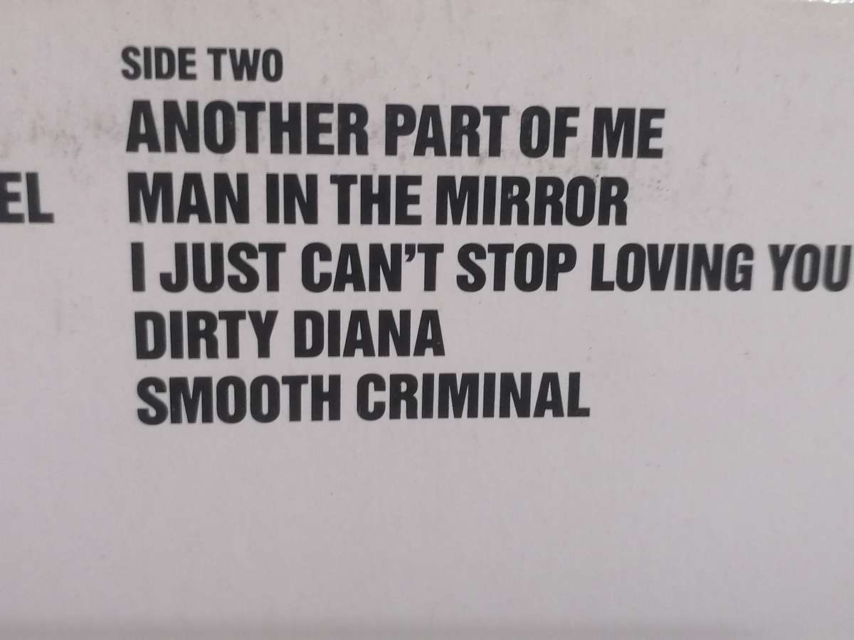 Michael Jackson, Bad, vinyl.