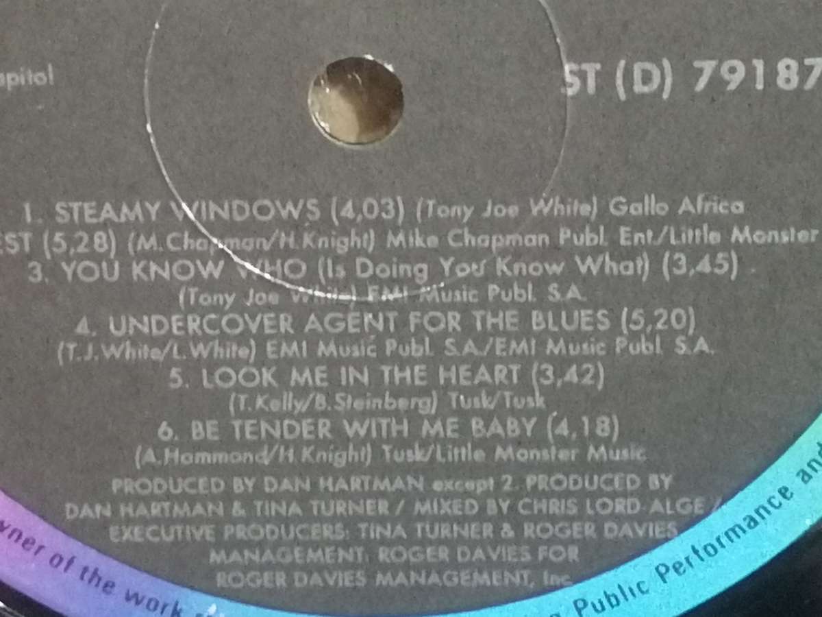 Tina Turner, Foreign affair, vinyl.