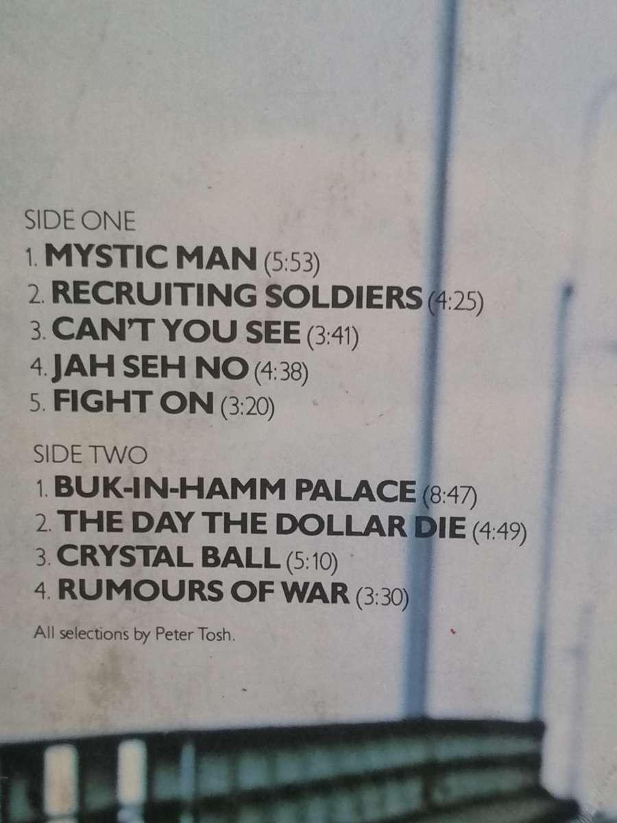 Peter Tosh, Mystic man, vinyl.