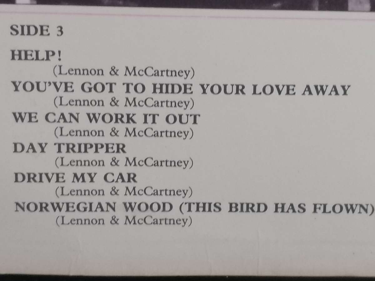 The Beatles 1962-1966, Double album, vinyl's.