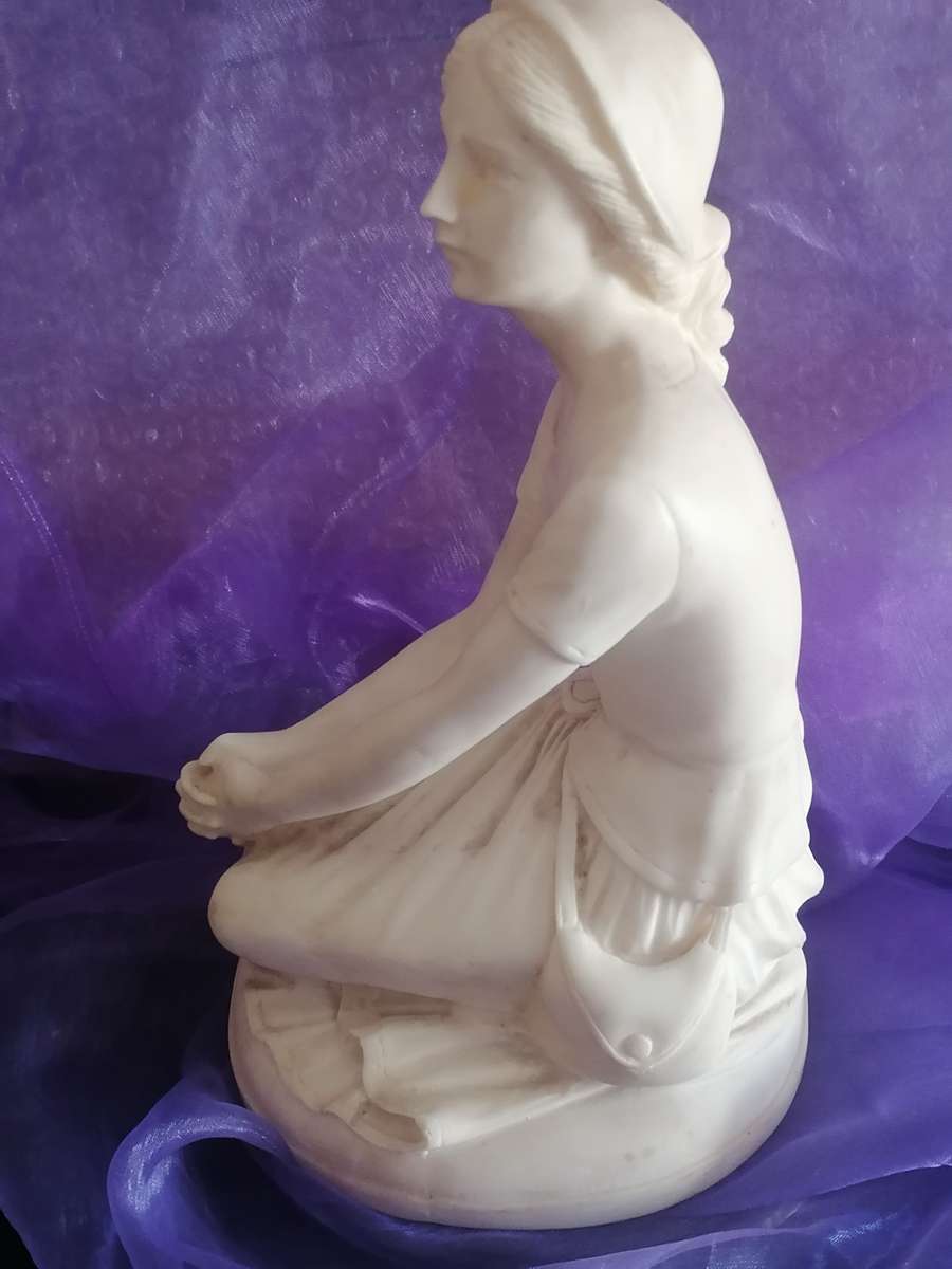 Vintage & original 26 cm high Joan of Arc statue by Le Ron.
