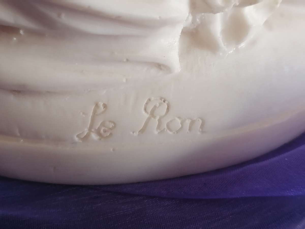 Vintage & original 26 cm high Joan of Arc statue by Le Ron.