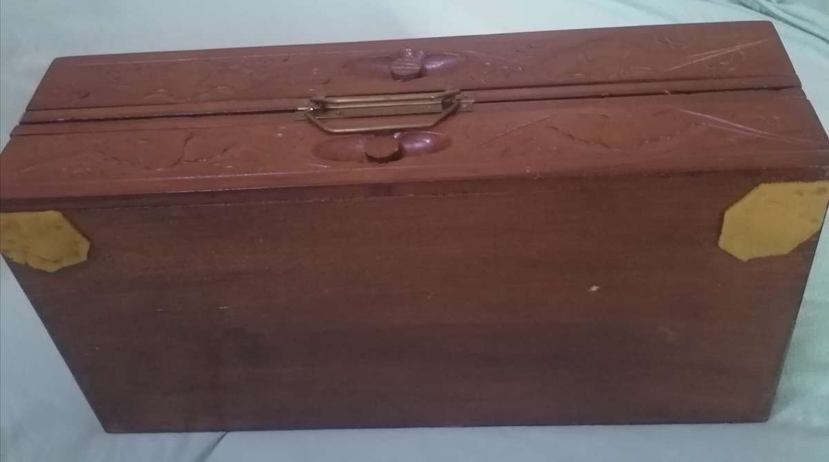 Vintage oriental exquisitely hand carved chess set.