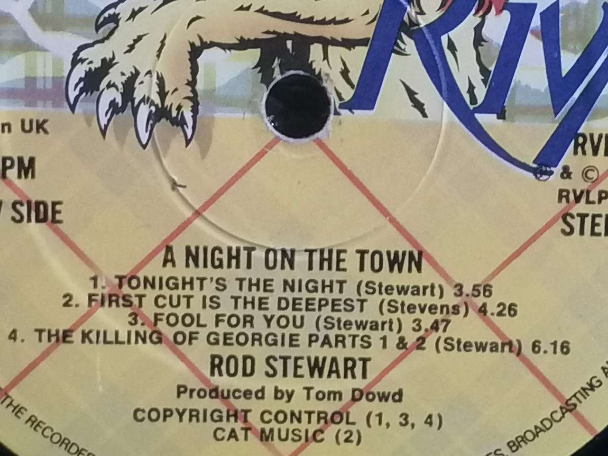 Rod Stewart, A night on the town, vinyl.