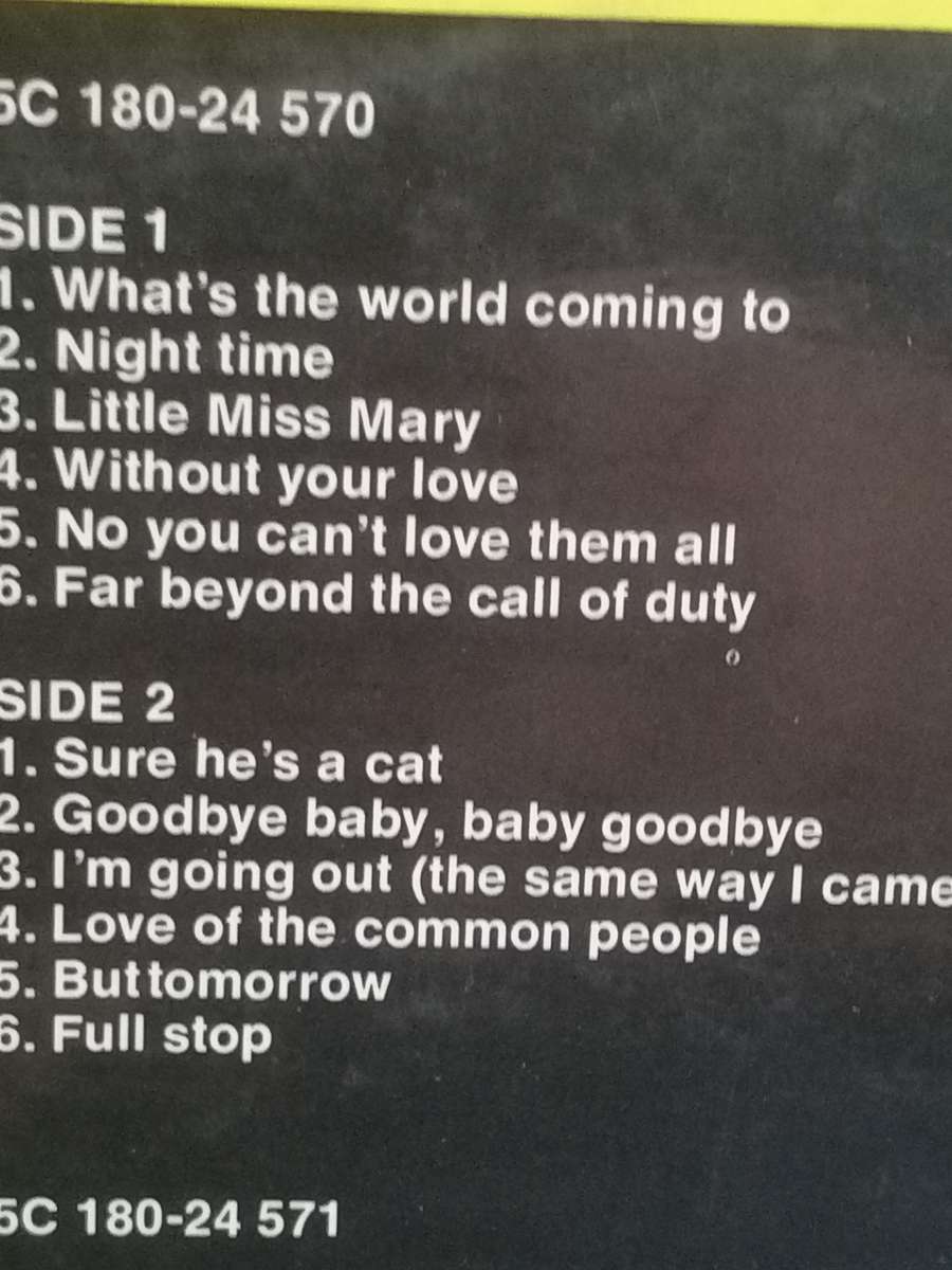 The Cats, Times were when, double album, vinyl's.