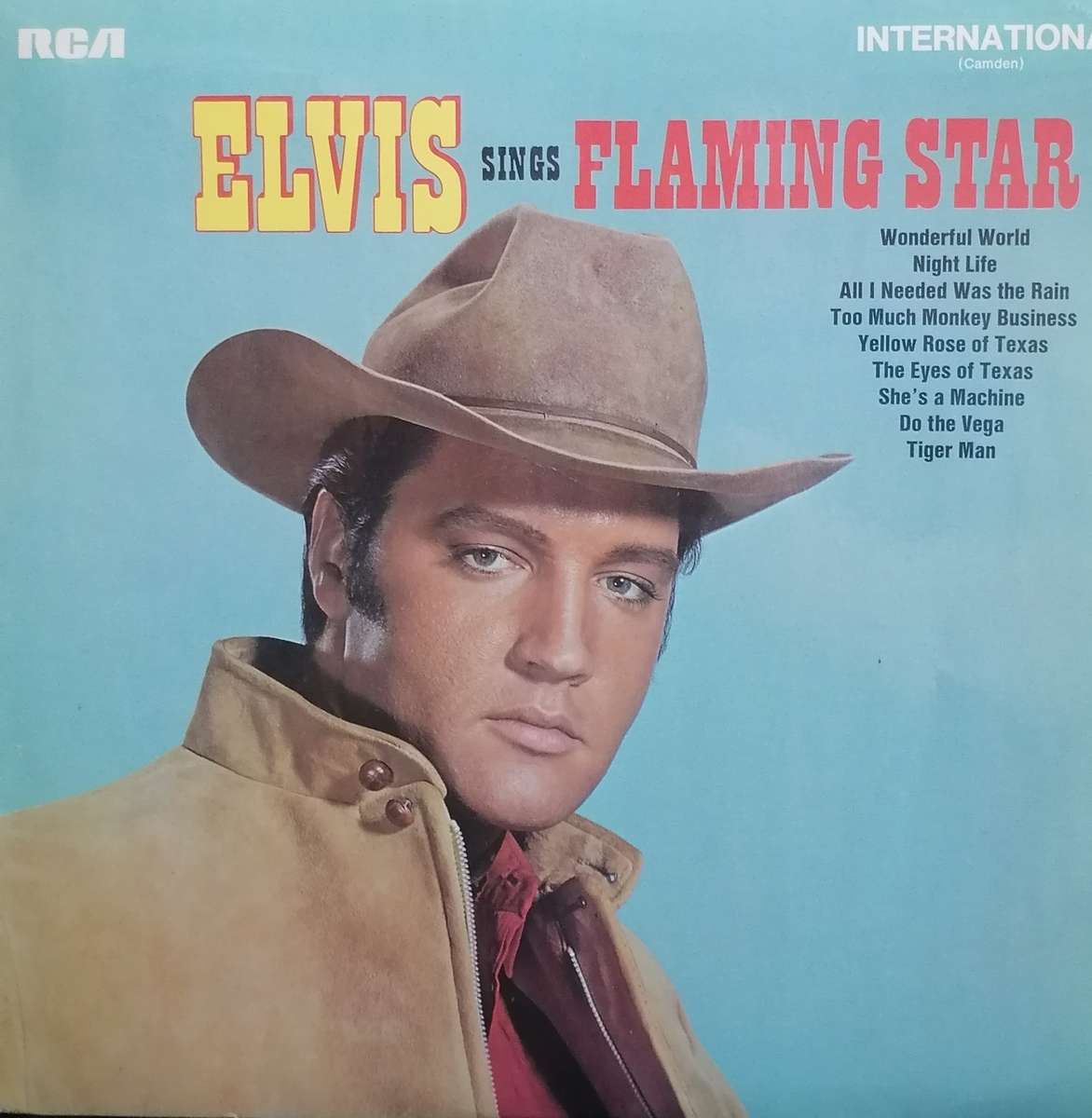 Elvis Presley sings Flaming star, vinyl.