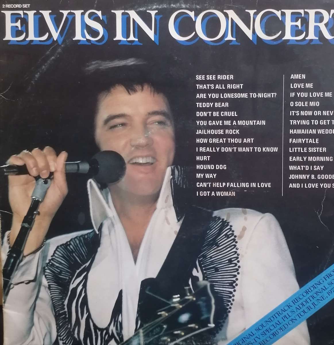 Elvis Presley in concert on tour June 1977, double album, vinyl's