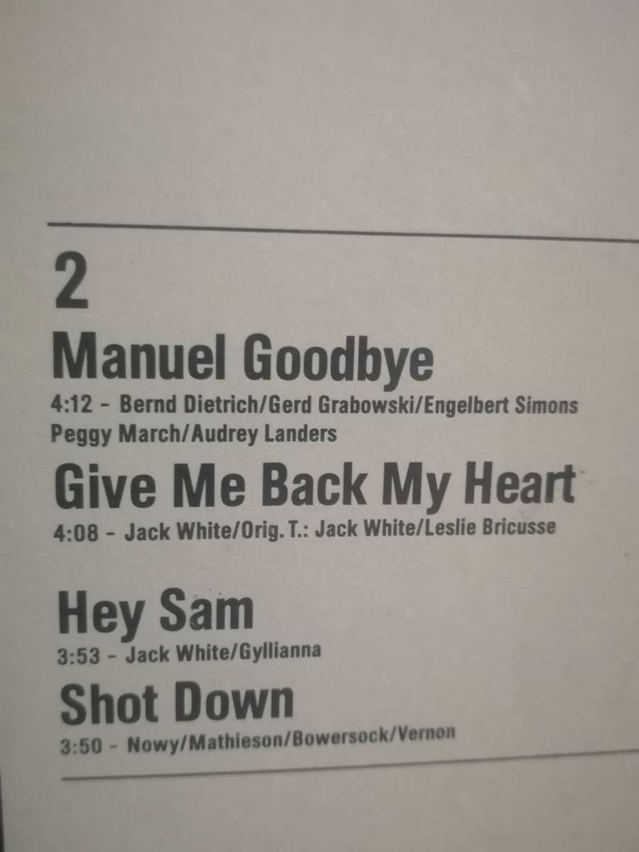 Audrey Landers, Manuel Goodbye, vinyl.