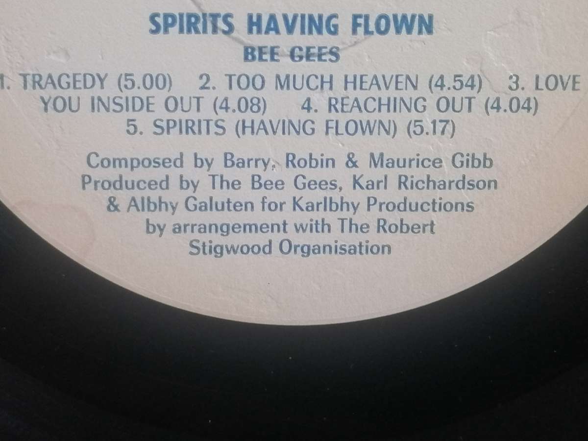 Bee Gees Spirits having flown, vinyl.