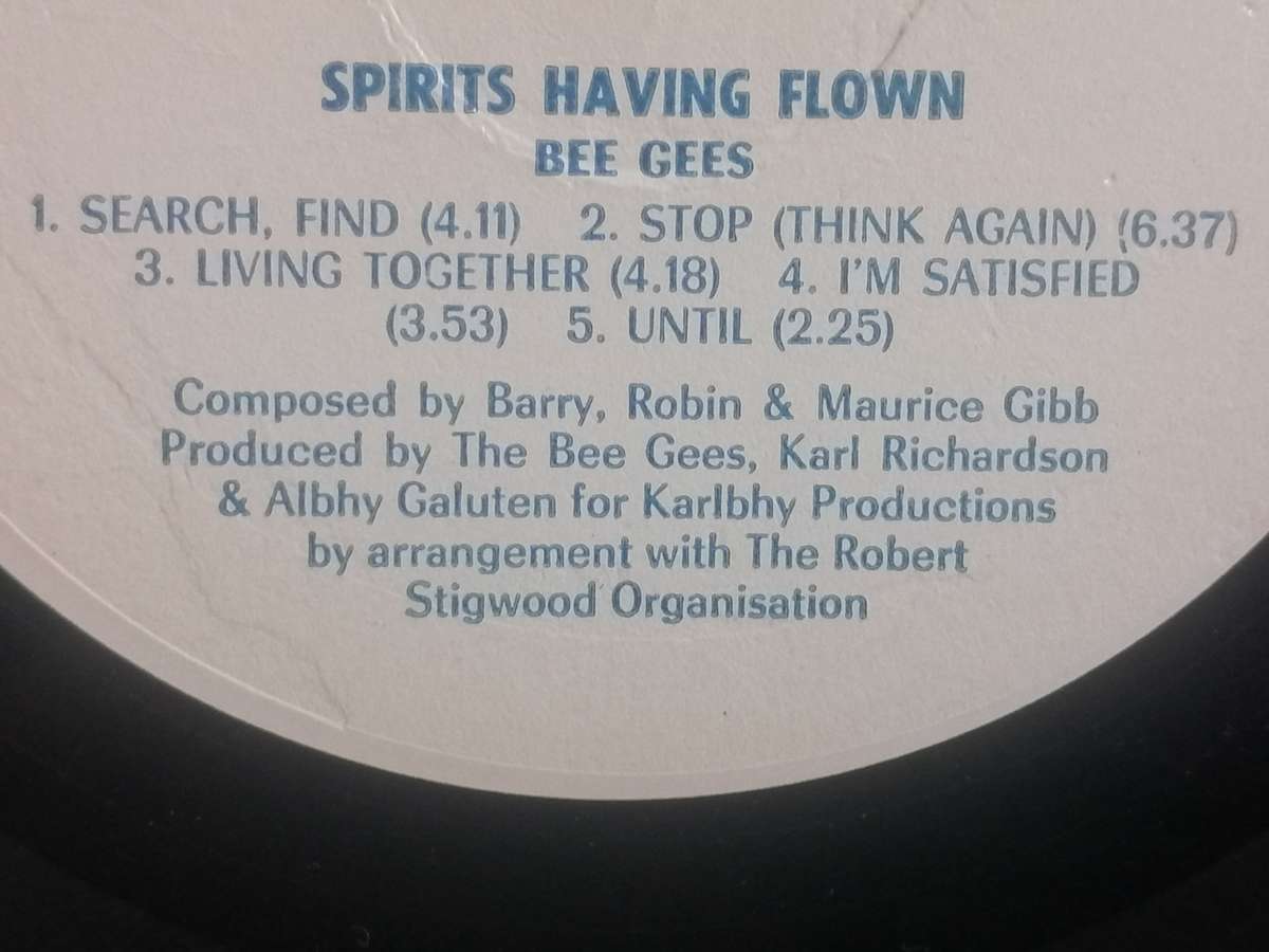 Bee Gees Spirits having flown, vinyl.