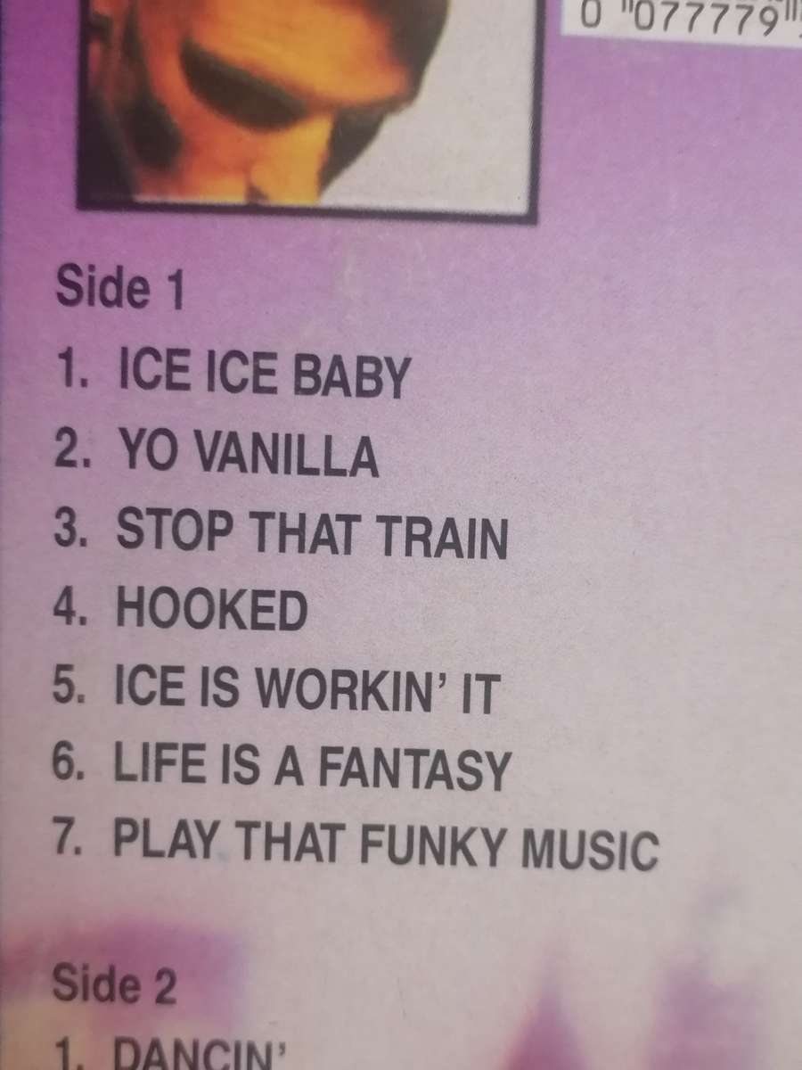 Vanilla Ice, To the extreme, vinyl.