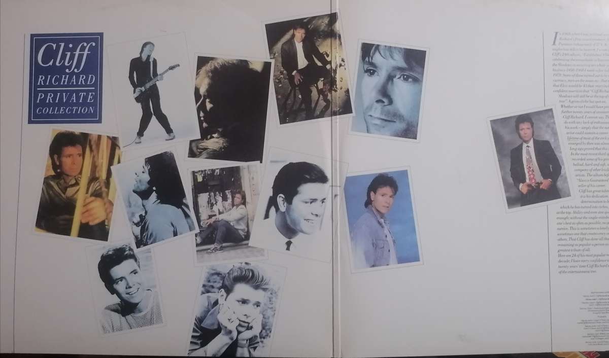 Cliff Richard, Private collection 1979-1988, double album, vinyl's.