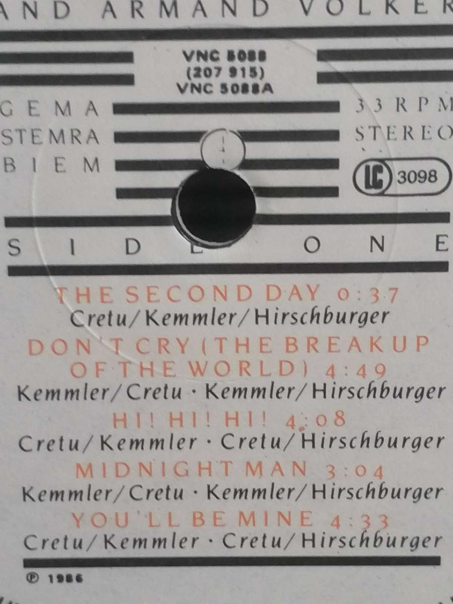 Sandra, Mirrors, vinyl very good.