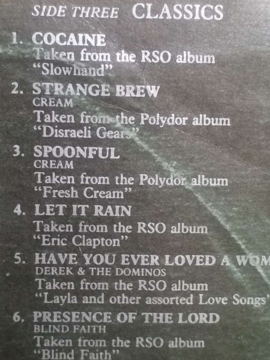 Eric Clapton, Backtrackin, Double album, vinyl's.