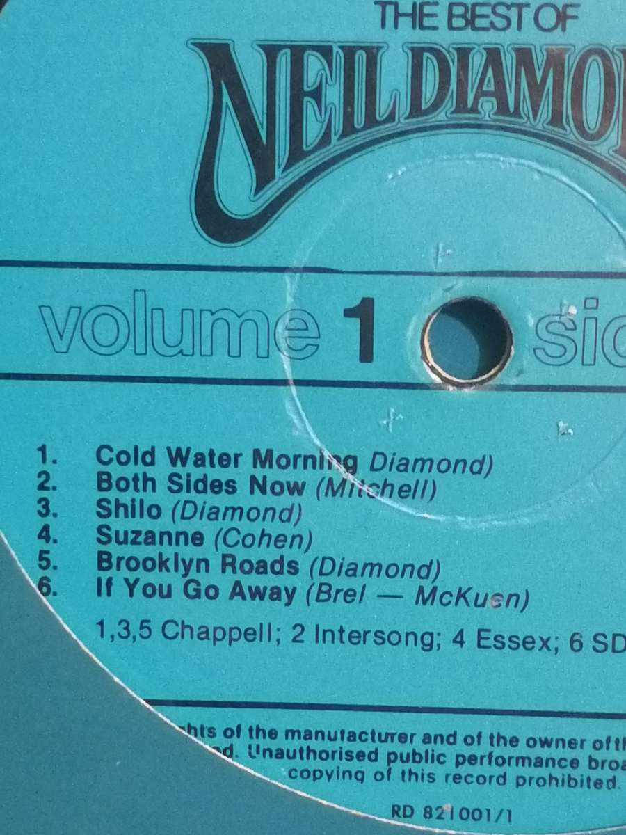 The Best of Neil Diamond, 5x vinyl box set.