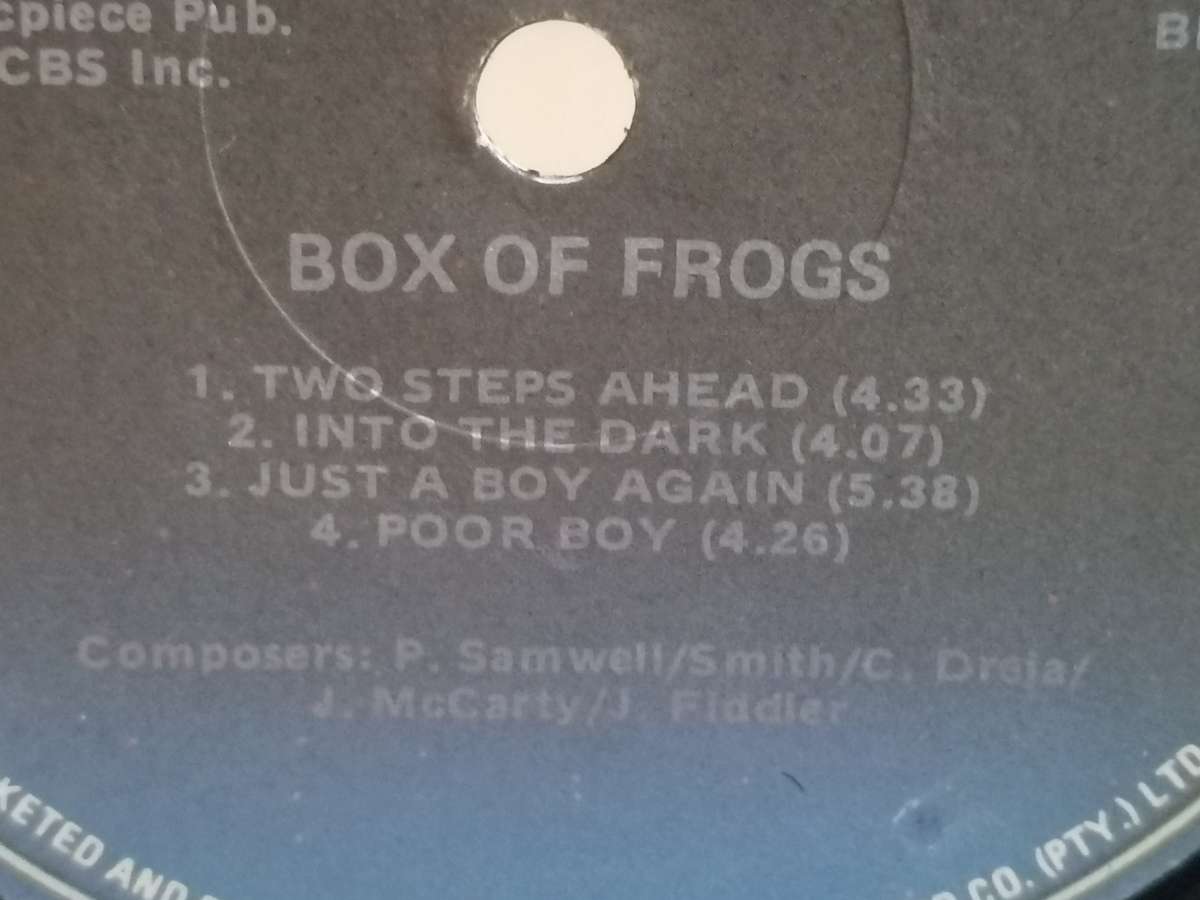 Box of Frogs, vinyl.