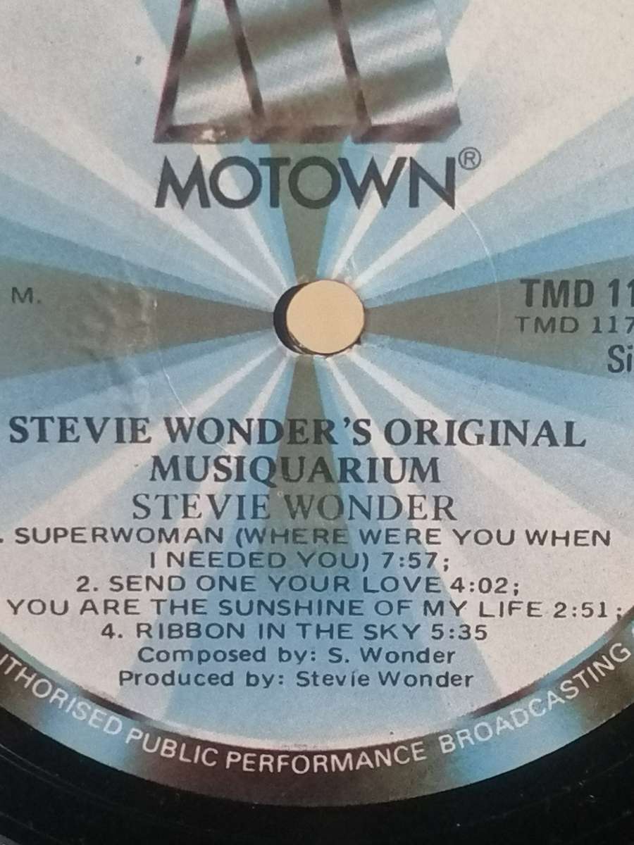 Stevie Wonder's Original Musiquarium 1, double album, vinyl's excellent.