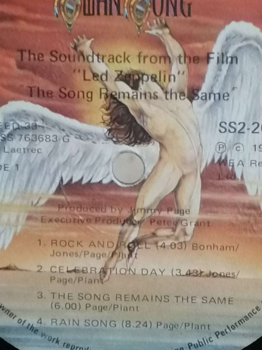 Led-Zepplin, soundtrack from the film, double album, vinyl's very good.