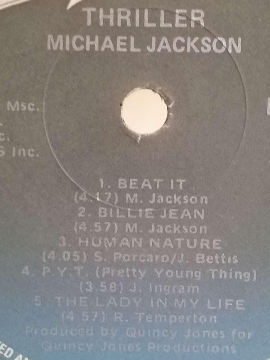 Michael Jackson, Thriller, vinyl very good.