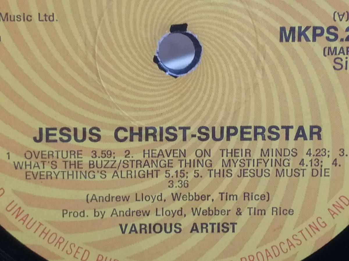 Jesus Christ Super Star, double album, vinyl's very good & cover fair.
