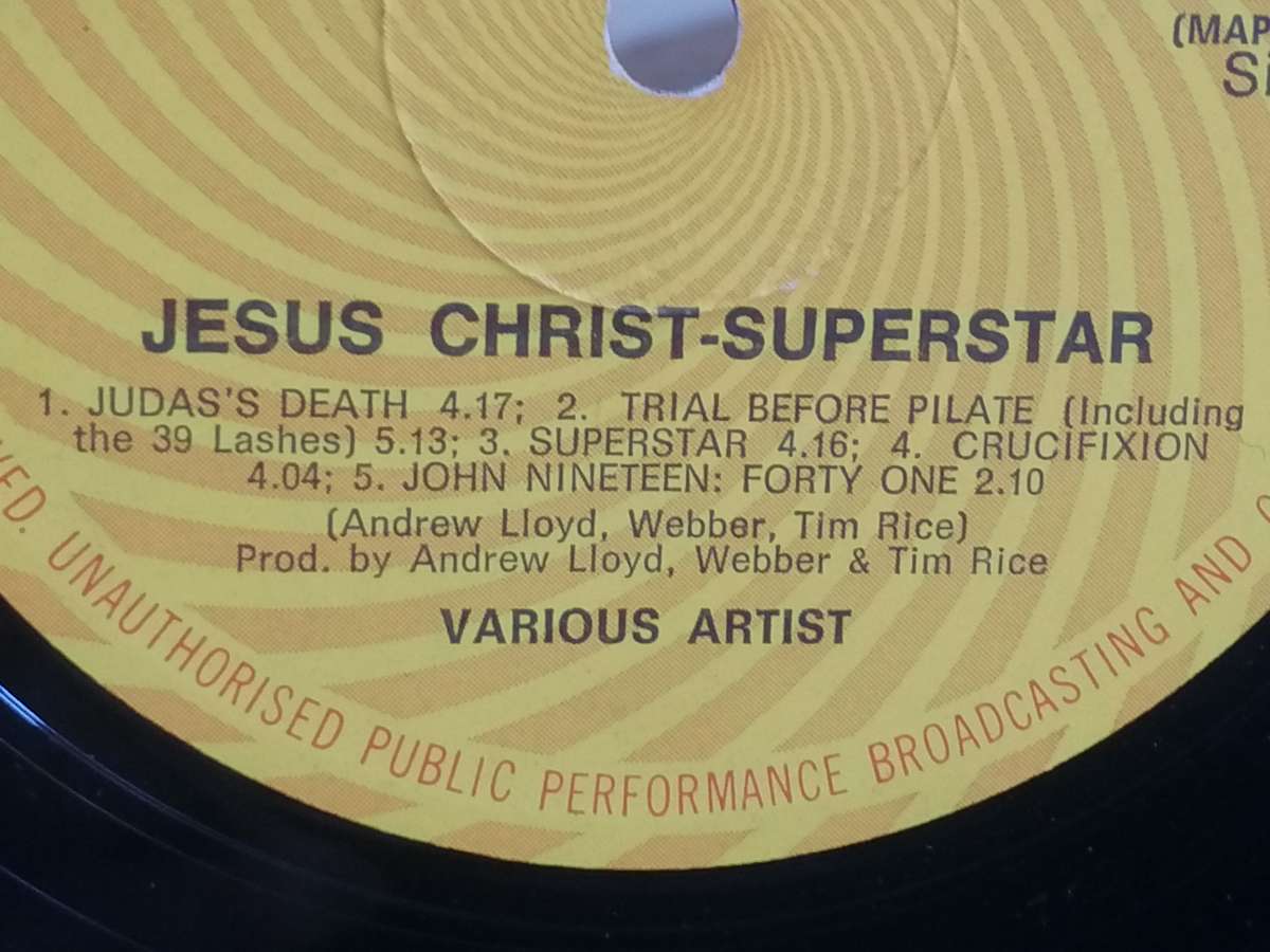 Jesus Christ Super Star, double album, vinyl's very good & cover fair.