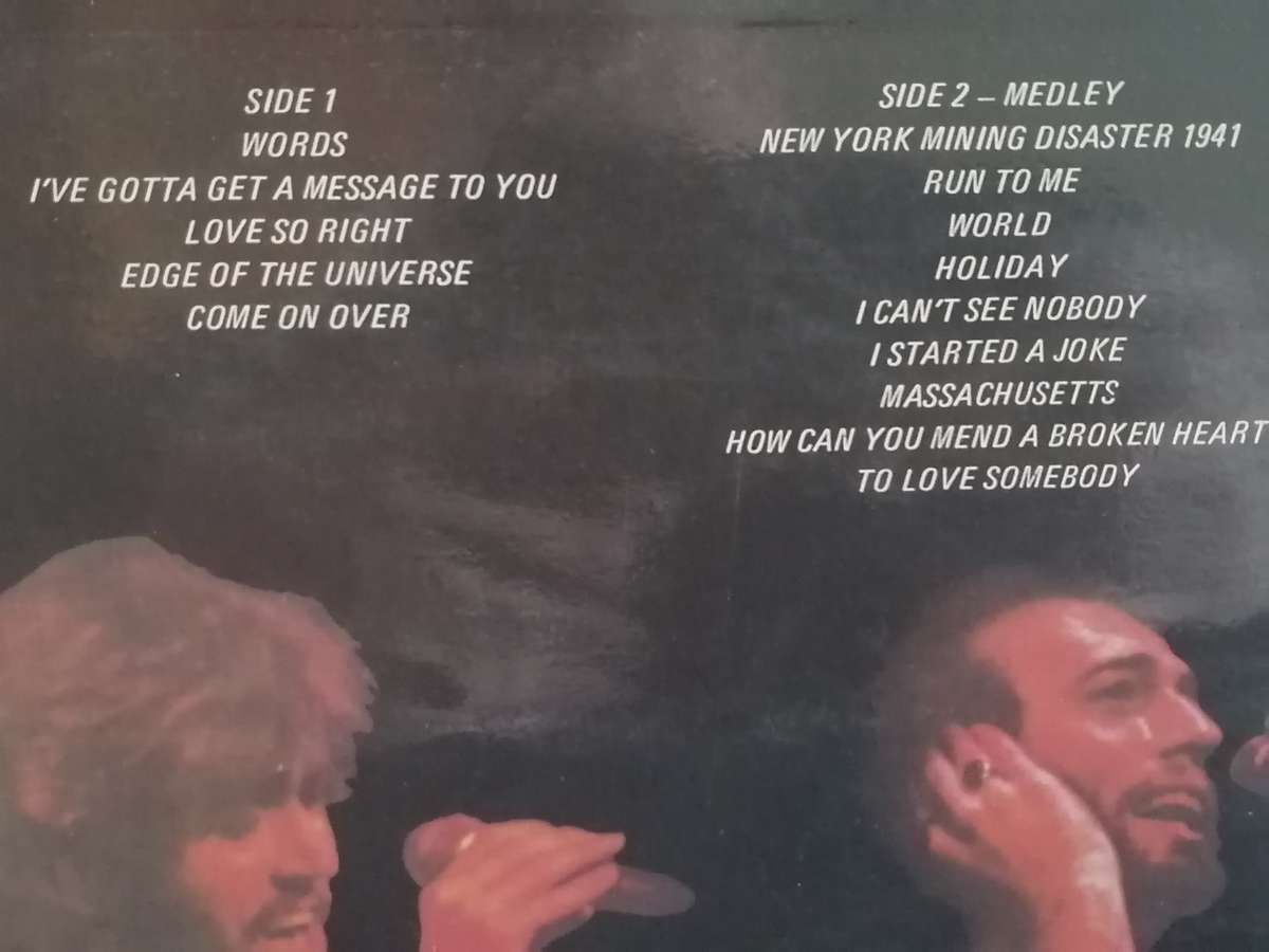 Bee Gees Live.., Double album, vinyl's very good.