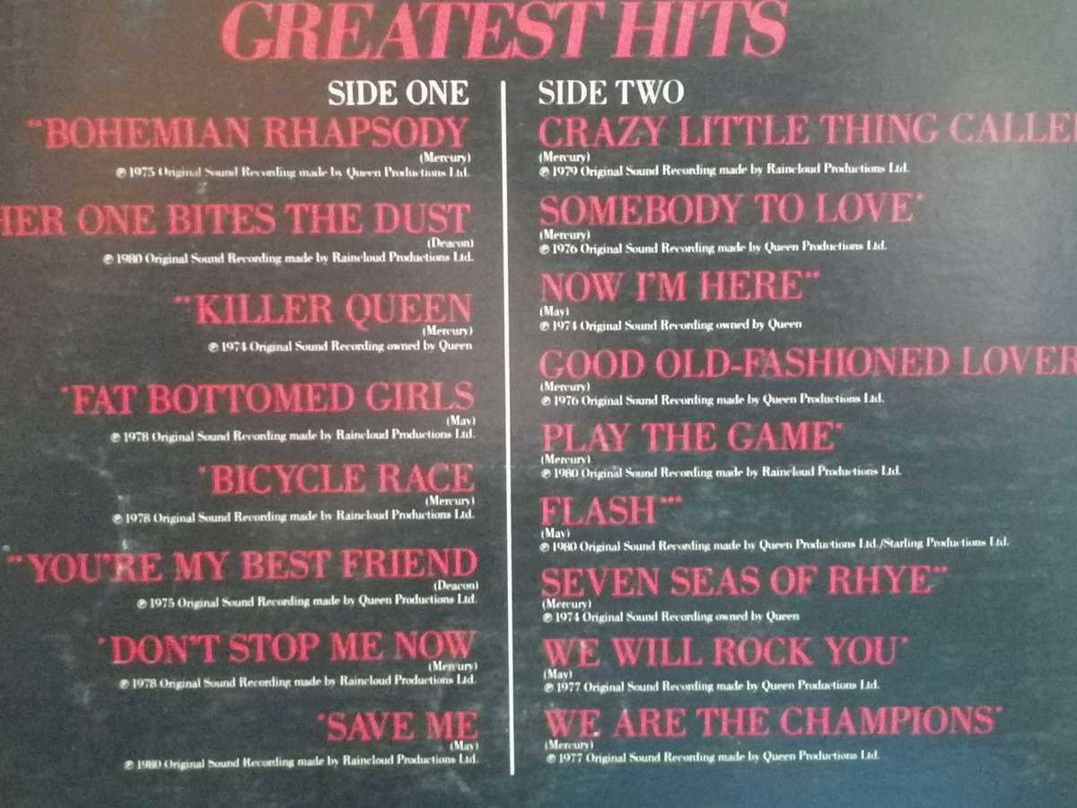 Queen, Greatest hits, vinyl very good condition.