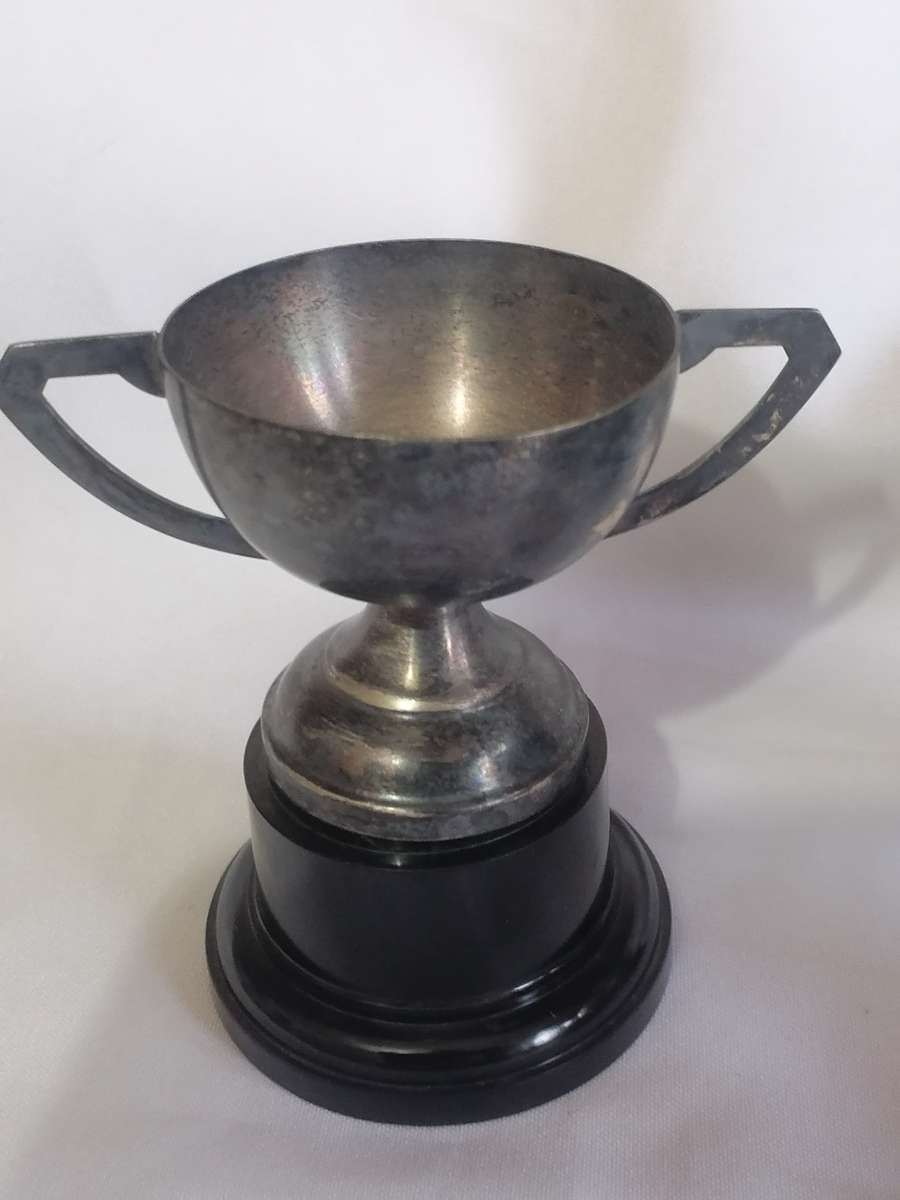 4x Vintage silver trophies, good condition, needs cleaning.