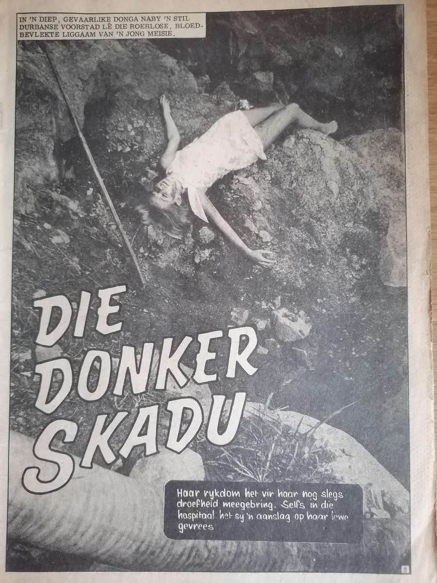 Scarce, early issues, Saal 10 ongevalle, issue no.39, Afrikaans Foto verhaal,