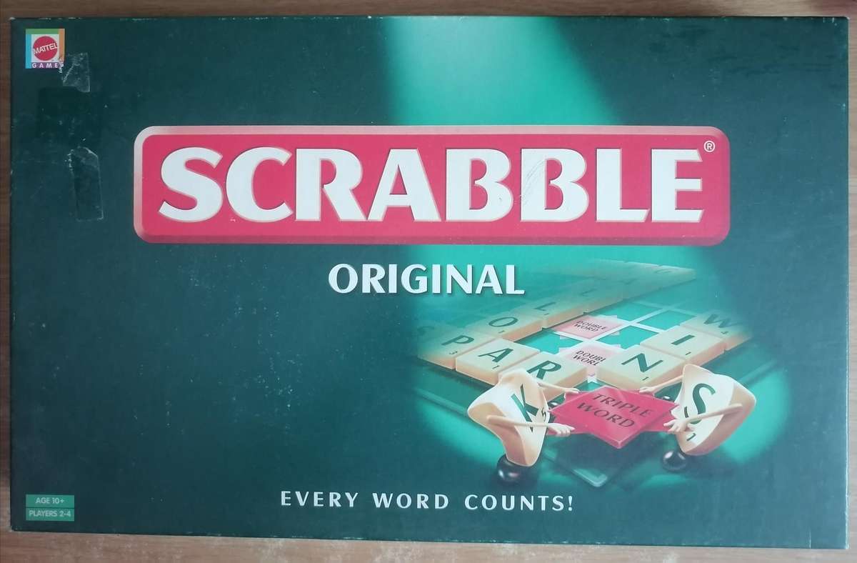 Original Scrabble board game, up to 4 players, very good condition.