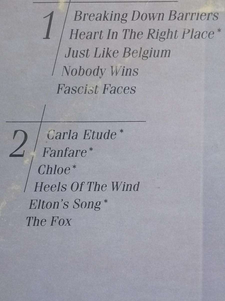 Elton John, The Fox, vinyl good.