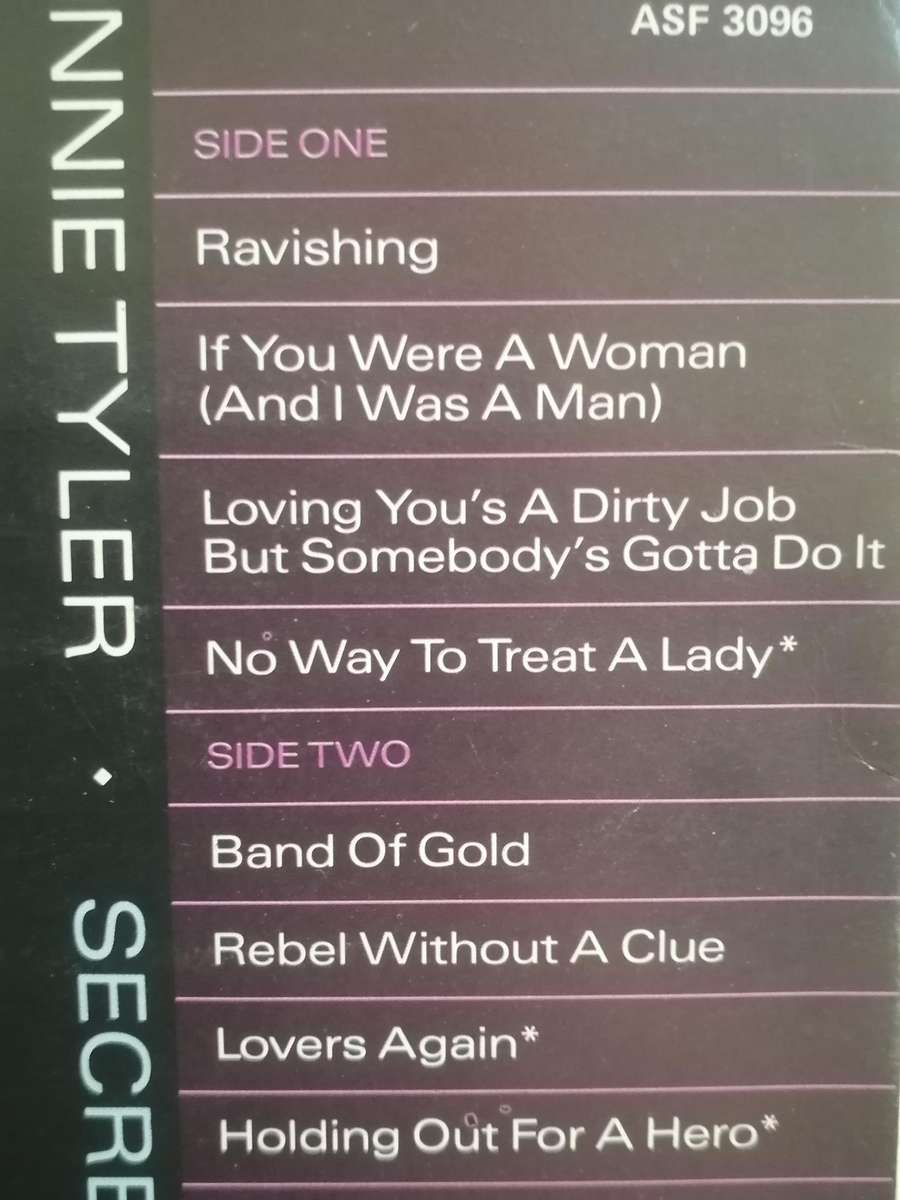 Bonnie Tyler, Secret dreams and forbidden fire, vinyl excellent.