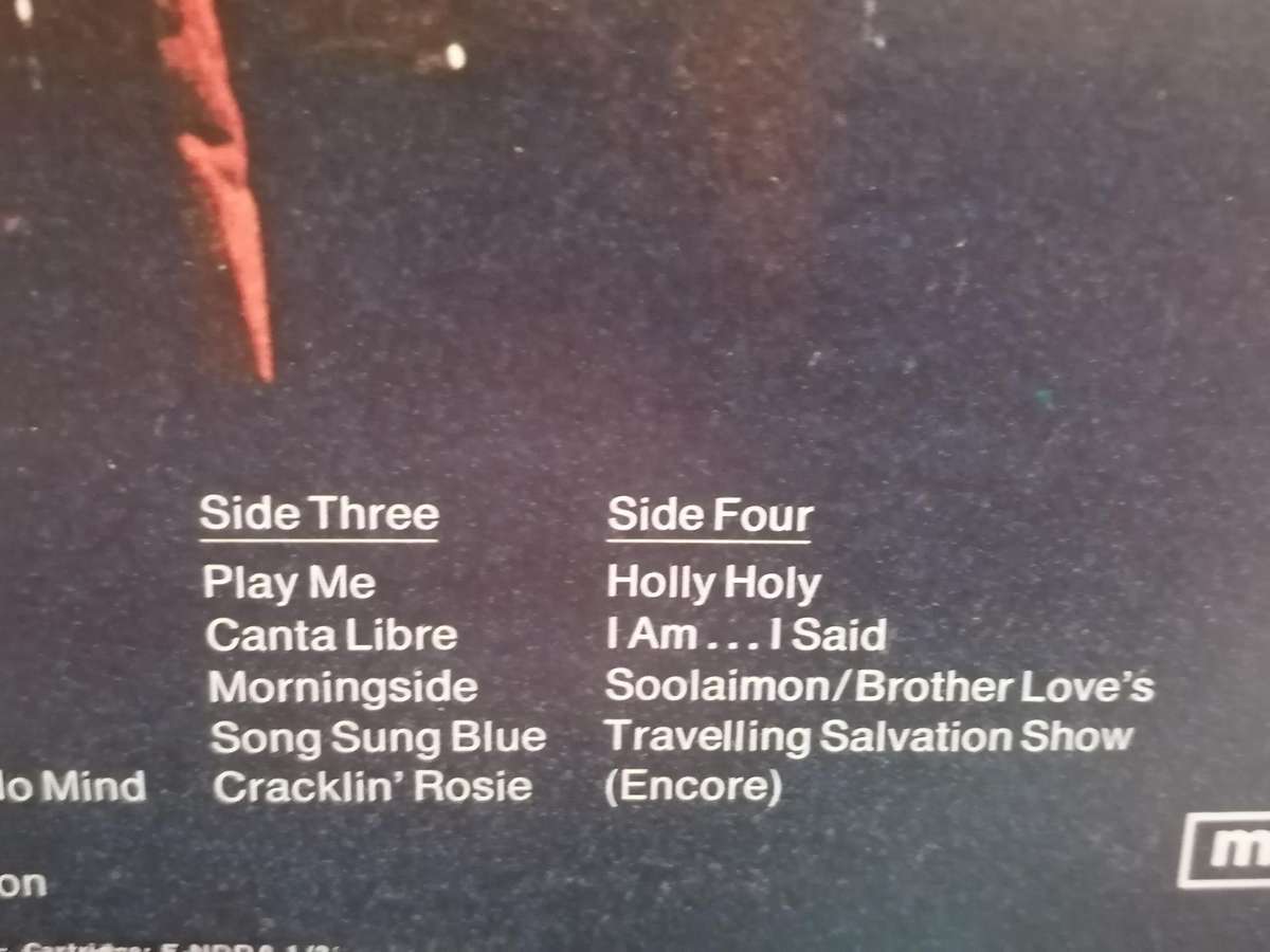 Neil Diamond, Hot August night, Double album, vinyl's mint.