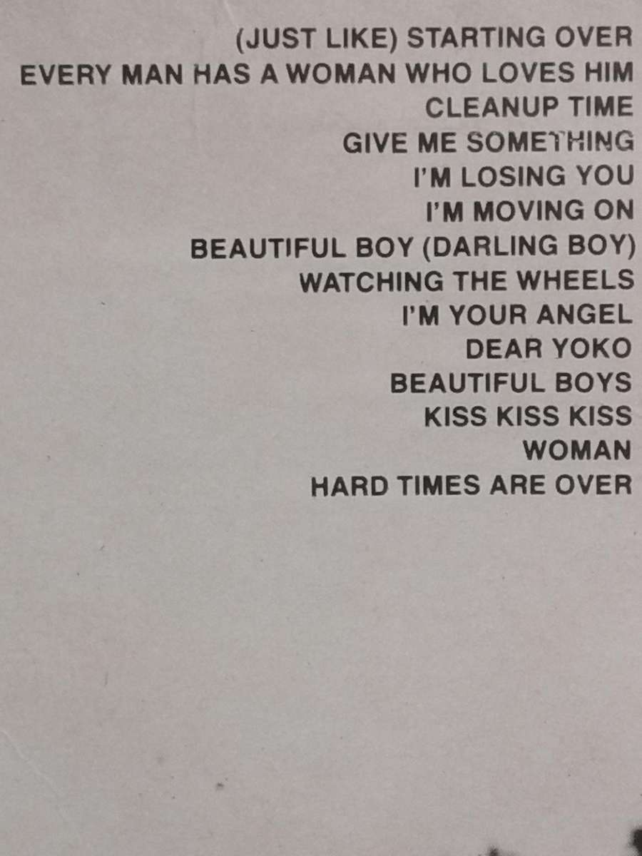 John Lennon & Yoko Ono, Double Fantasy, vinyl very good.