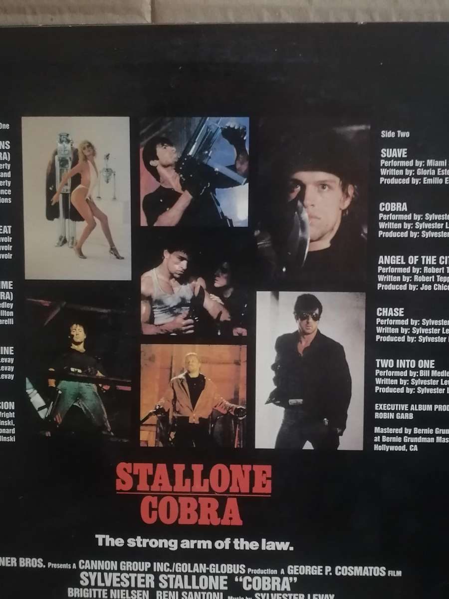 Stallone Cobra, Original picture soundtrack, vinyl very good.