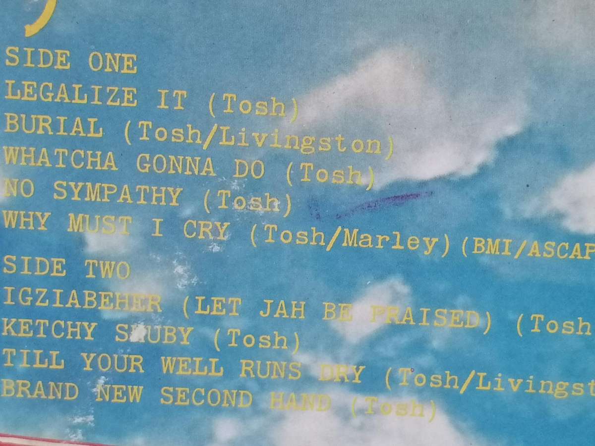 Peter Tosh, Legalize it, vinyl very good-.