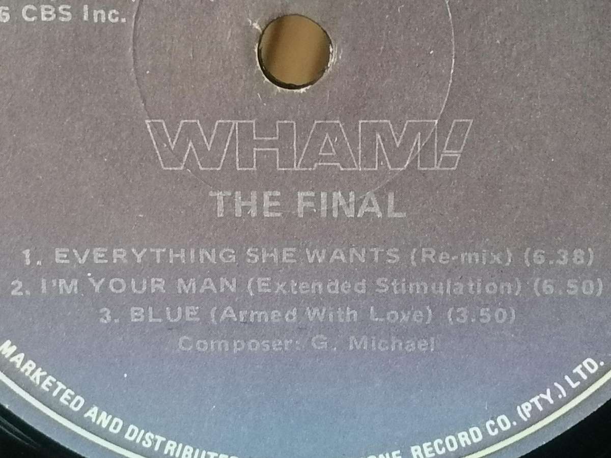 WHAM!, The Final - Double album, vinyl's very good.