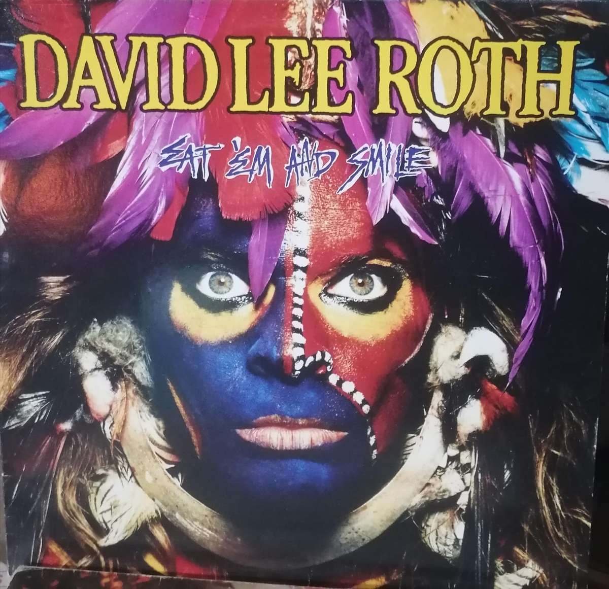 David Lee Roth, Eat 'em and Smile, vinyl very good.