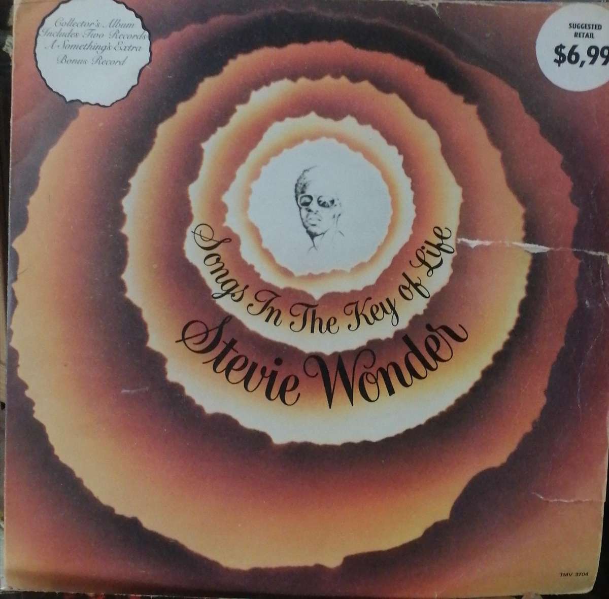 Stevie Wonder, Songs in the Key of Life, double album, vinyl's good+.