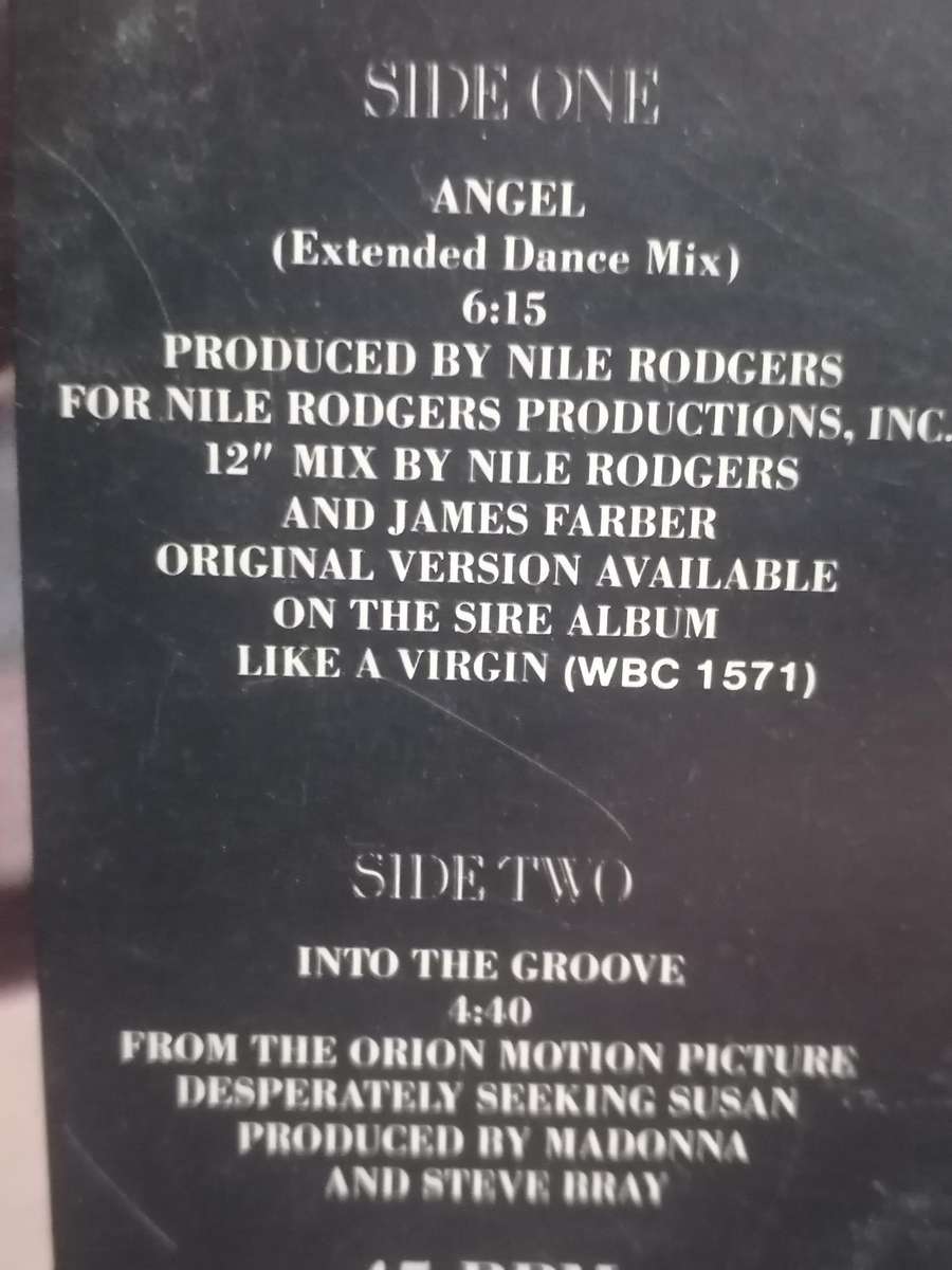 Madonna, Angel, vinyl very good- .