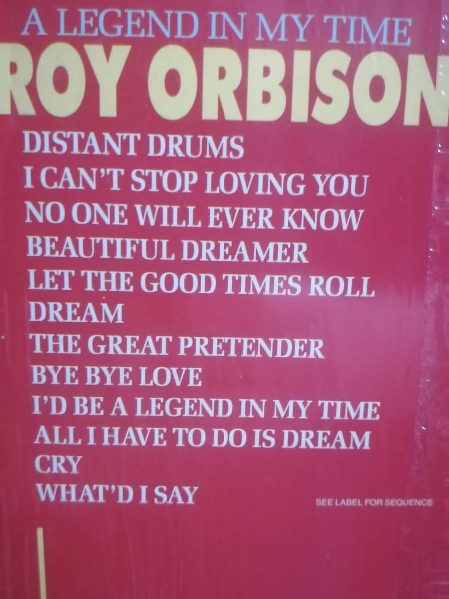 Roy Orbison, A Legend in my time, vinyl very good.