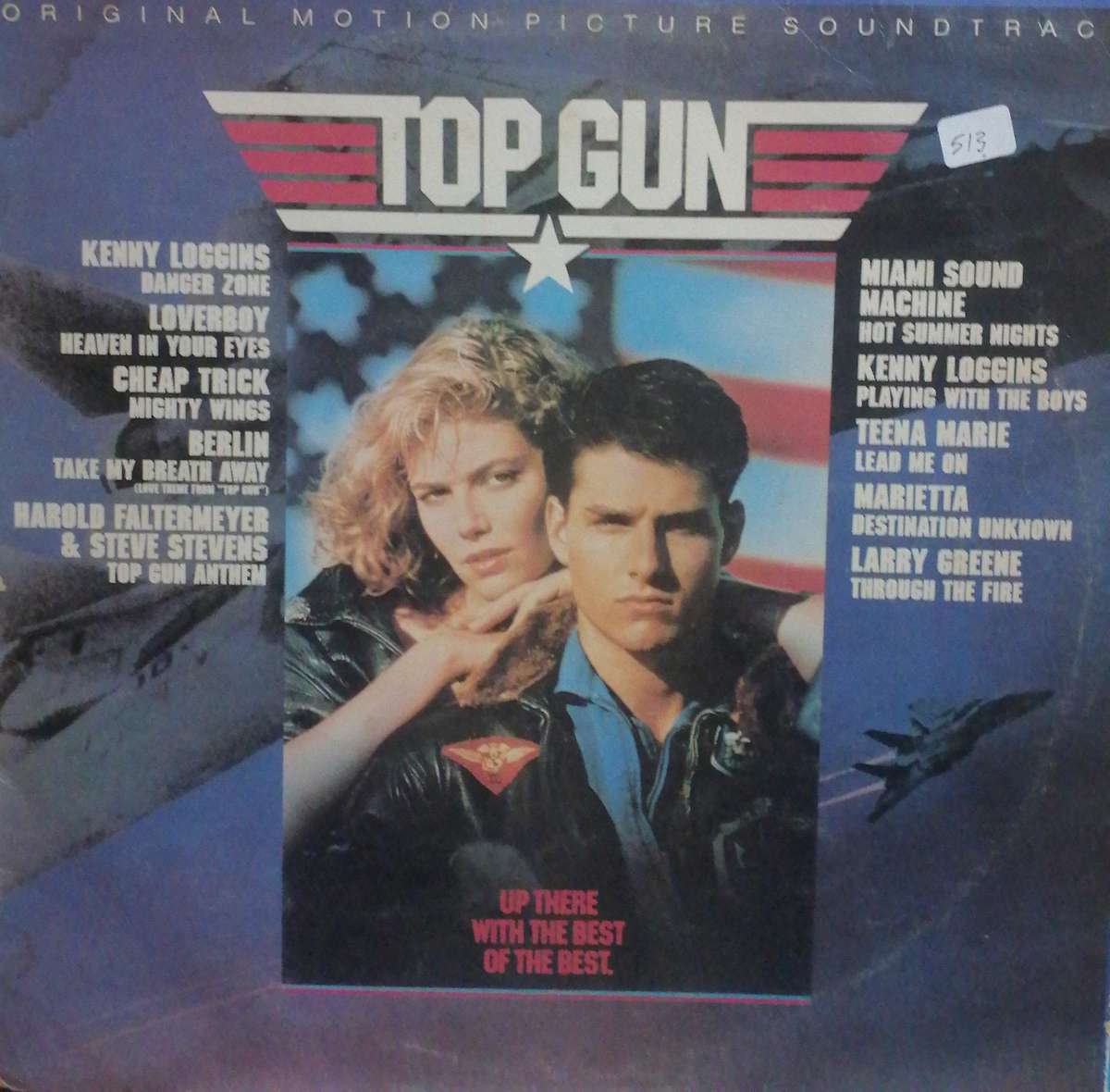 Top Gun, Original Picture Soundtrack, vinyl very good+ .