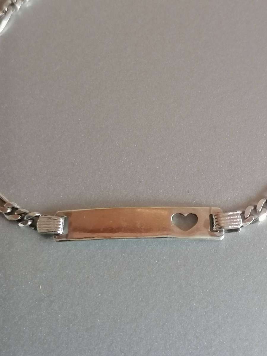 Beautiful 925. silver I.D. Bracelet, 19cm long