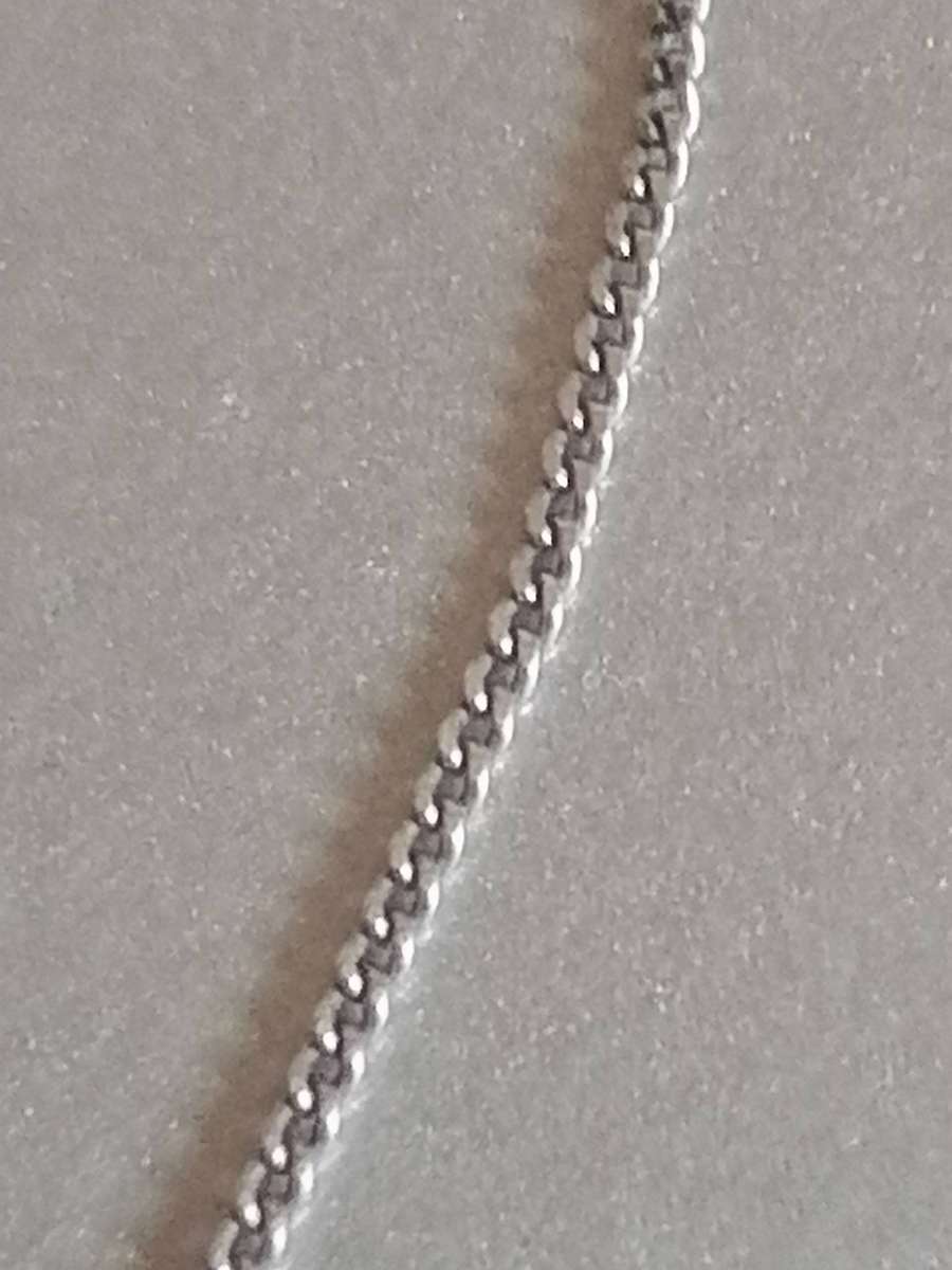 Quality 925. silver pendant & fine chain 45cm long.