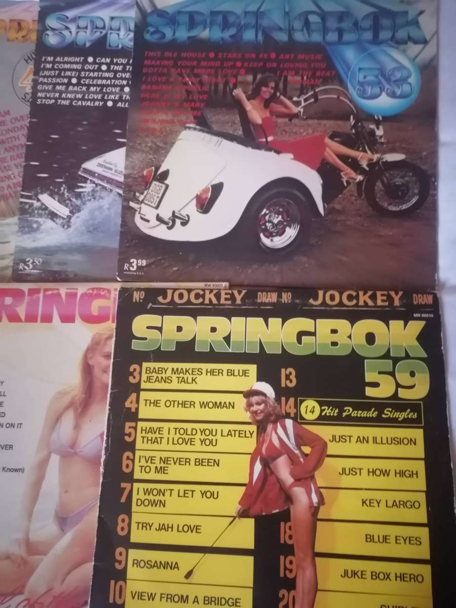 13x Springbok vinyl's in excellent to very good condition.