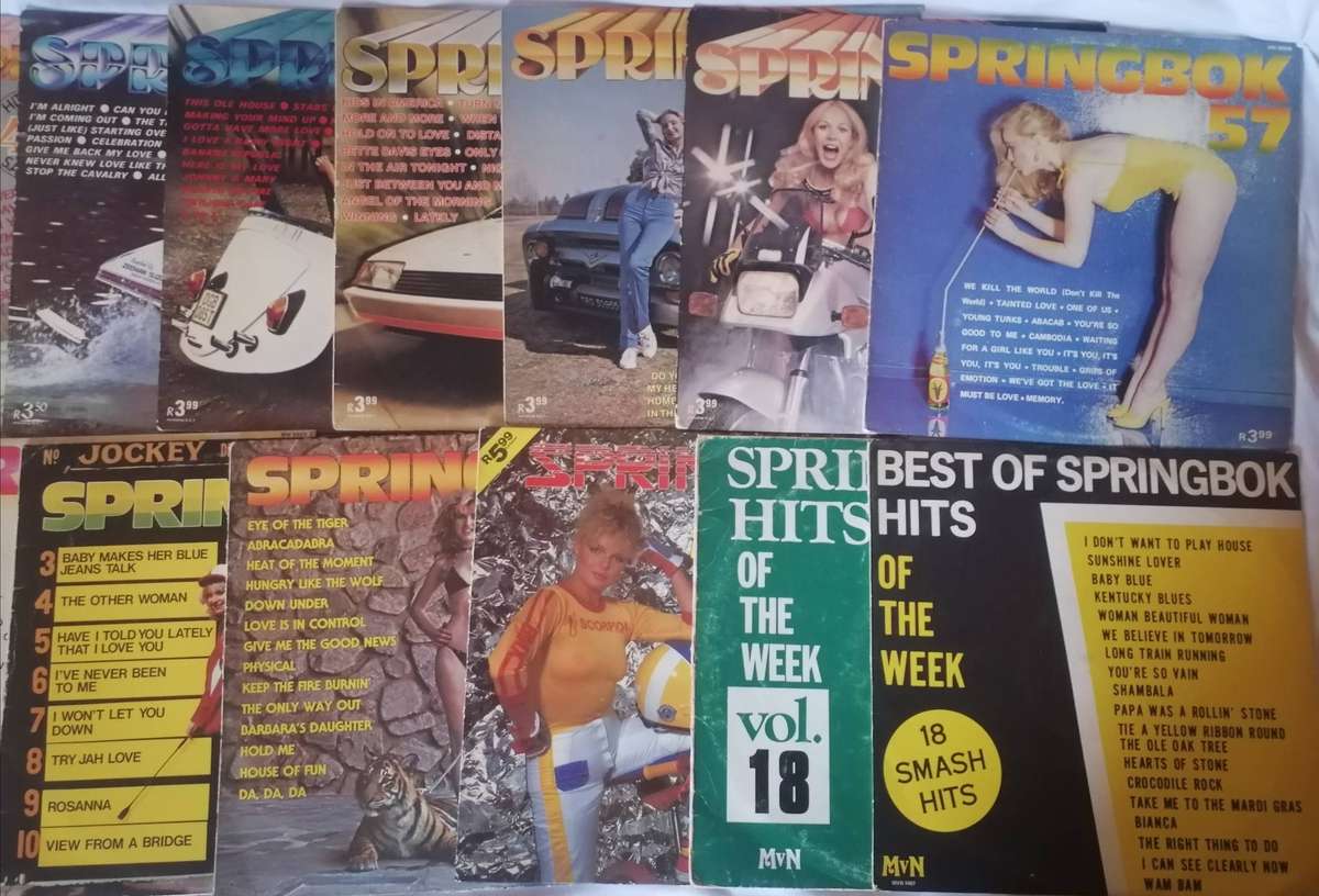 13x Springbok vinyl's in excellent to very good condition.
