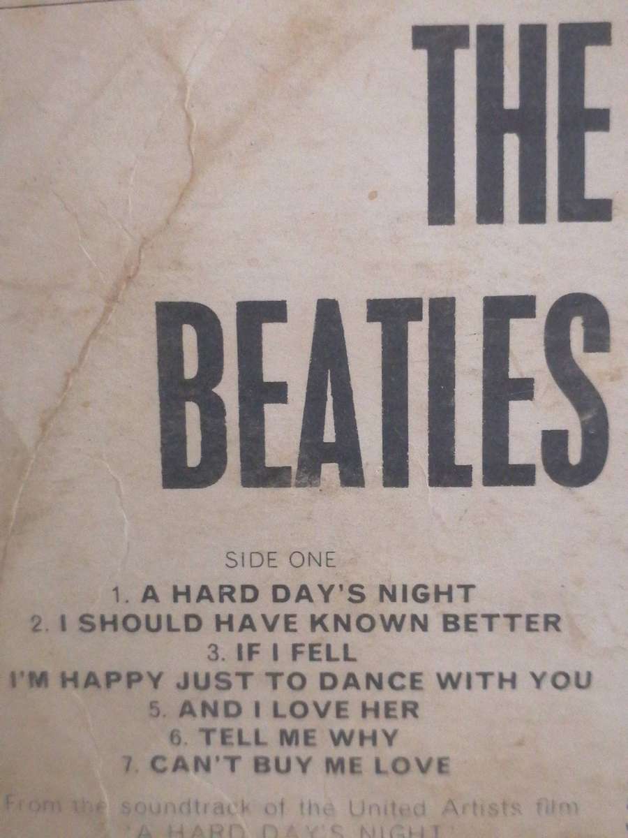 The Beatles, a Hard day's Night, vinyl very good-.